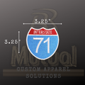 Interstate 71 Embroidered Patch