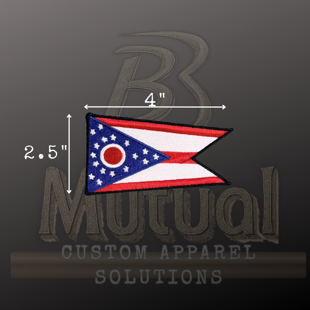 Ohio State Flag Embroidered Patch
