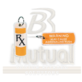 RX Prescription Bottle Keytag