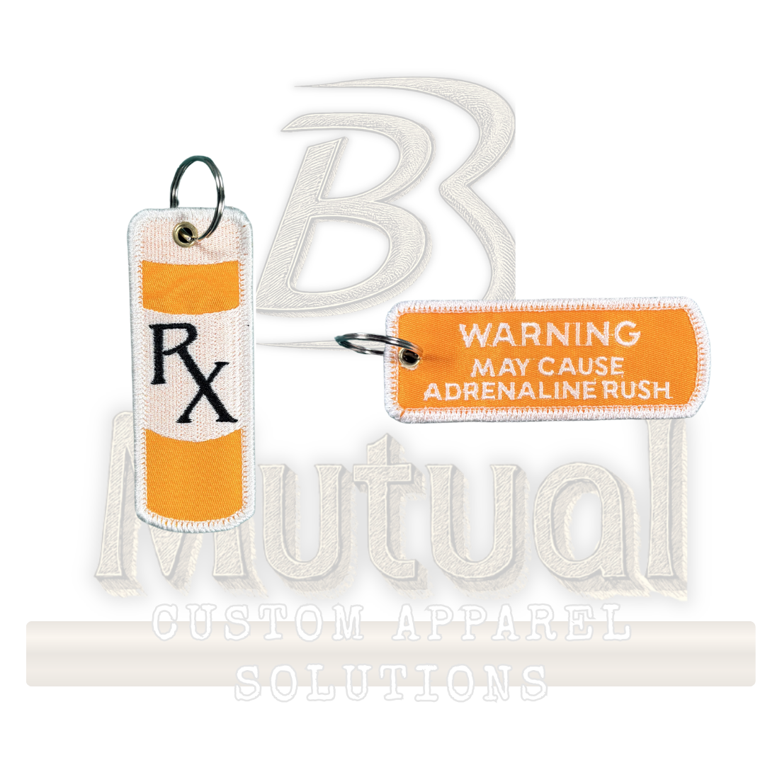 RX Prescription Bottle Keytag